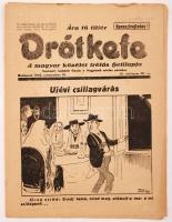1942 Drótkfefe, A magyar közélet tréfás hetilapja, szerk.:Lukách Gyula, 3 száma, pp.:8, 32x24cm