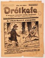1942 Drótkfefe, A magyar közélet tréfás hetilapja, szerk.:Lukách Gyula, 3 száma, pp.:8, 32x24cm