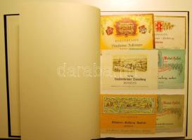 kb 100 db klf német bor és sörcimke 8 lapos Edelweis albumban