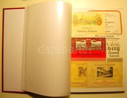 94 db klf német borcimke az 1960-70-es évekből 8 lapos albumban