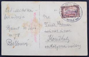 1920 Korai légifelvétel Budapestről: Parlament, Kossuth tér, fotólap, postán megküldve, 9×14 cm /

...