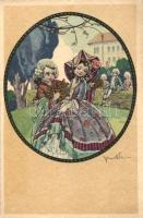 Italian art postcard, children, Degami 1023. s: V. Castelli