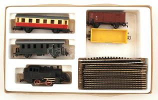 Piko Junior játékvasút, hiányos, nem próbáltuk ki, eredti dobozában, 39×48 cm