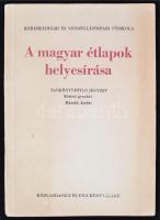 Kaszab Andor: A magyar étlapok helyesírása. Tankönyvpótló jegyzet. Második kiadás. Bp., 1971, Közgazdasági és Jogi. 137 p. Kiadói papírkötésben, jó állapotban. A címlapon tulajdonosi bejegyzés.