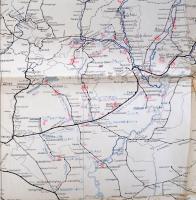 cca 1920 Magyarország vasúthálózati térképe, 1:500000, Magyar Királyi Katonai Térképészeti Intézet, ...