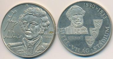 1983. 100Ft "Széchenyi István" +  1990. 100Ft alpakka "Fáy András" T:2 (PP), BU