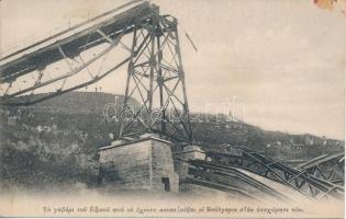 1917 Eksi Su, Eksissou; Blown up bridge between Banitsa and Gorno Varbeni