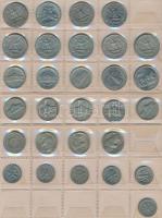 Amerikai Egyesült Államok 1910-2000. 5c-1/4$ (29x) fémpénz berakólapon, közte 1910. 5c Cu-Ni "L...