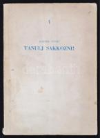 Barcza-Tóth: Tanulj sakkozni! Bp., 1954, Sport. Kiadói kopottas papírkötésben, több helyen bejegyzésekkel.