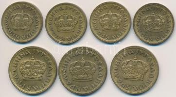 Jugoszlávia 1938. 1D Al-Br (4x) + 2D Al-Br (3x) T:2
Yugoslavia 1938. 1 Dinar Al-Br + 2 Dinara Al-Br...