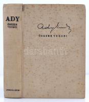Ady Endre összes versei.  Bp., 1930, Athenaeum. 544 p. Kissé foltos kiadói egészvászon-kötésben. Els...