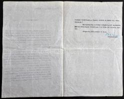 1918 Bp.IV., Tájékoztató a Sörház utcai házőrségről, házparancsnok aláírásával