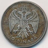 Jugoszlávia 1931. 10D Ag "I. Sándor" T:2,2-
Yugoslavia 1931. 10 Dinara Ag "Alexander...