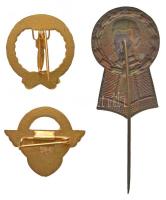 3db-os jelvény tétel: "A békéért", "BKV törzsgárda", "Petőfi" T:2,2-