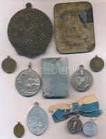 11db-os vallási érem, plakett és medál tétel T:vegyes
11pcs of religious medallions, plaques and me...