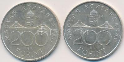 1994. 200Ft Ag "Deák" (2x) T:2,2-