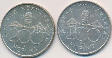 1994. 200Ft Ag "Deák" (2x) T:2,2-