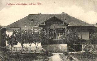 1912 Kolozs, Cojocna; Unitárius lekészlakás; Maksay fényképész / Unitarian minister apartment (EK)