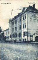 Szatmárnémeti, Satu Mare; Tanítók háza, Néptanítók Fiúnevelő Intéezete; kiadja Boros Adolf / teacher's house, institute (fa)