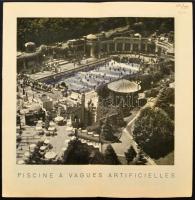 cca 1930 St. Gellért fürdő turisztikai nyomtatvány, kihajthatós, képes prospektus francia nyelven, 2...