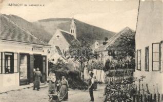 Imbach im Kremstale, street, shop of Maria Woboril; Verlag Maria Woboril