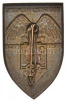 Német 3. Birodalom 1938. "Gyarmati Ülés Bréma" fém jelvény (42x27mm) T:2,2-
German Third ...