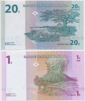Kongói Demokratikus Köztársaság 1997. 1c + 20c T:I
Congo Democratic Republic 1997. 1 Centime + 20 C...