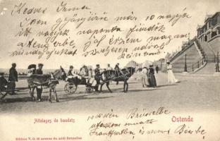 Ostend, Ostende; Attelages de baudets / donkey carriage (Rb)