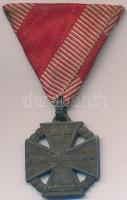 1916. "Károly - Csapatkereszt" cink kitüntetés mellszalaggal T:2- Hungary 1916. "Karl Troop Cross" zinc decoration with ribbon C:VF