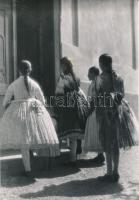 cca 1938 Reich Péter Cornel: Cinkotán, pecséttel jelzett, feliratozott vintage fotóművészeti alkotás, 31x21 cm