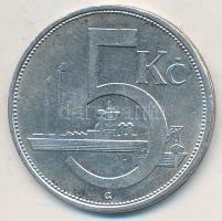 Csehszlovákia 1929. 5K Ag T:2 Czechoslovakia 1929. 5 Korun Ag C:XF