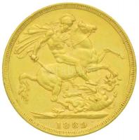 Nagy-Britannia 1889. 1 Sovereign Au "Viktória" (7,99g/0.917) T:2- kis ph.
Great Britain 1...
