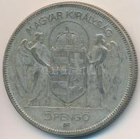 1930. 5P Ag "Horthy jobbra" T:3 
Adamo P8