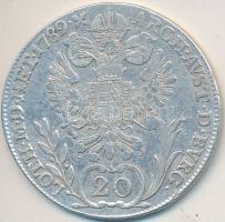 1789G 20Kr Ag "II. József" T:2-,3
