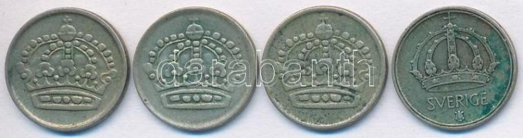 Svédország 1950TS 10ö Ag + 1952TS 10ö Ag + 1954TS 10ö Ag + 1956TS 10ö Ag T:2- patina
Sweden 1950TS ...