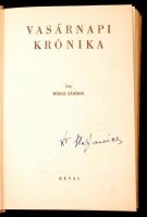 Márai Sándor: Vasárnapi krónika. Bp., 1943, Révai. 381 p. Kiadói félvászonkötésben. Első kiadás!