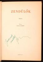 Márai Sándor: Zendülők. Bp., 1945, Révai. 326 p. Kiadói félvászonkötésben, a címlapon ajándékozási bejegyzéssel.