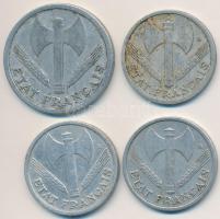 Franciaország 1942-1944. 1Fr Al (3xklf) + 2Fr Al T:2-
France 1942-1944. 2 Francs Al (3xdiff) + 2 Fr...