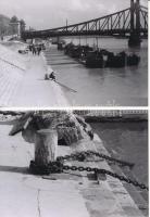 cca 1935 Budapest, Duna-parti életképek, városképek, Danassy Károly (1904-1996) hagyatékában őrzött ...