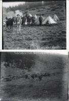 cca 1913 Telefon és távíróvonalak építése Szerbiában, Kerny István (1879-1963) hagyatékában őrzött 9...