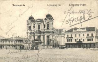 Temesvár, Timisoara; Losonczy tér, Délvidéki Földművelők Egyesülete / square, Association of farmers (b)