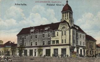 Gyulafehérvár, Alba Iulia; Gizella udvar, Fuchs Nándor és Schlesinger Testvérek üzlete / palace (Rb)