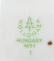 Hollóházi FTC címeres kulacs, dugó nélkül, matricás, jelzett, hibátlan, m:15 cm