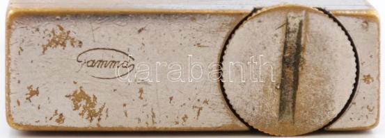 Gamma öngyújtó, fém,jelzett,kopottas, 5x3,5cm