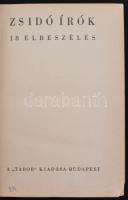 Németh Andor szerk.:Zsidó írók, 18 elbeszélés. Budapest, é.n., "Tabor". Kiadói félbőr köté...