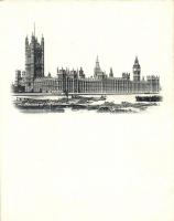 London, House of Parliament, minicard (8,9 cm x 11,5 cm)