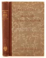 Bárczi Géza: Magyar szófejtő szótár. Bp., 1941, K.M. Egyetemi Ny. 348 p. 1t. (kihajtható).
Kiadói f...