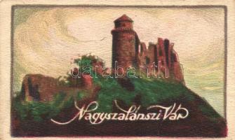 Nagyszalánc, Slanec; Várrom, kiadja A Felsőmagyarországi Idegenforgalmi Szövetség / castle ruins (fa)