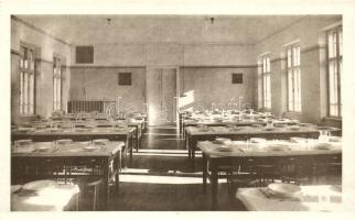 Kolozsvár, Cluj; Marianum, belső, étkező; Joánovics Testvérek fényképészek / girl school interior