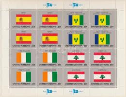 Flags (IX.) mini sheet set, Zászlók (IX.) kisív sor